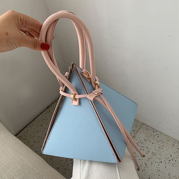 

leather handbag mini triangle women clutch purse hand bag lady clutches casual phone package portefeuille femme