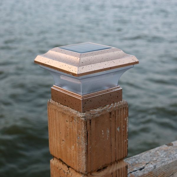 

waterproof solar pillar lamp for outdoor gate fence wall courtyard cottage park