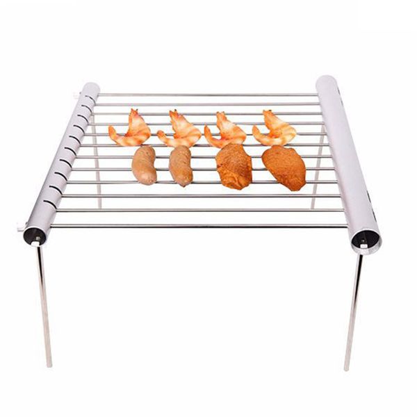 

stainless steel bbq grill portable folding bbq grill mini pocket barbecue accessories for home park use
