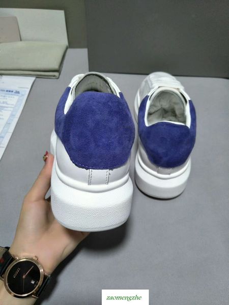 

mc fashion luxury shoe women shoes men leather lace up platform oversized sole sneakers white rose red casual shoes, Black