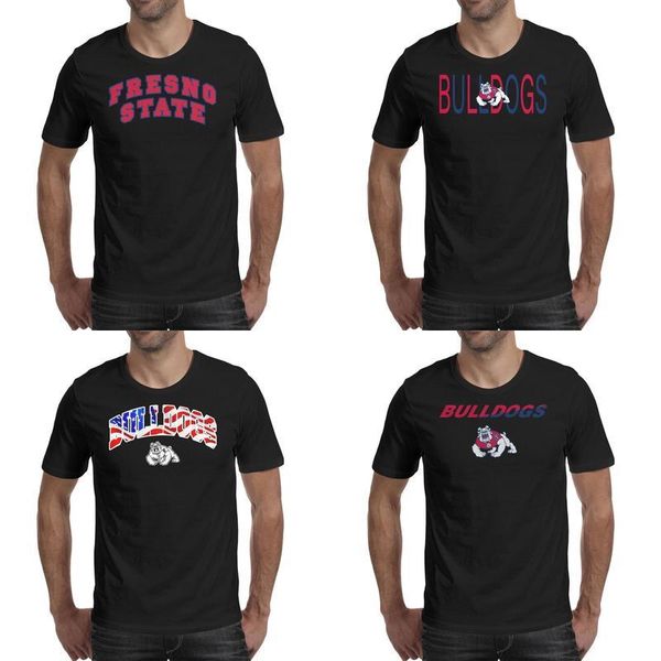 

mens printing fresno state bulldogs football wordmark usa flag logo black t shirt design slim fit make a shirts classic mesh, White;black