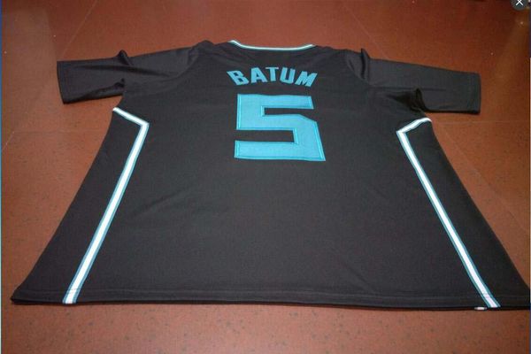 

custom men youth women vintage# #5 nicolas batum buzz city college basketball jersey size s-4xl or custom any name or number jersey, Black