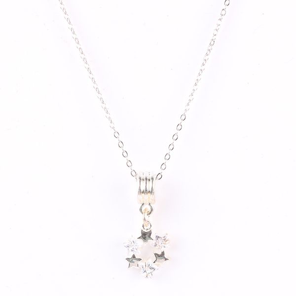

couqcy european original fashion exquisite star pendant necklace gift suitable for women jewelry accessories charm, Silver