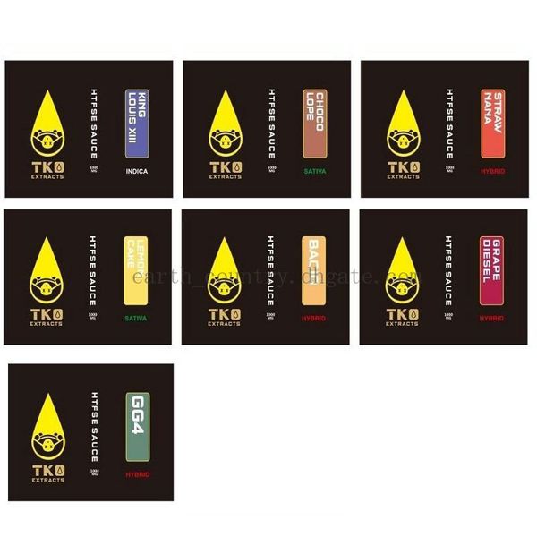 

Newest black TKO Extracts Vape Cartridge 0.8ml Ceramic Coil Thick Oil 510 Thread 20 Flavors Sticker Boxes and Display Box
