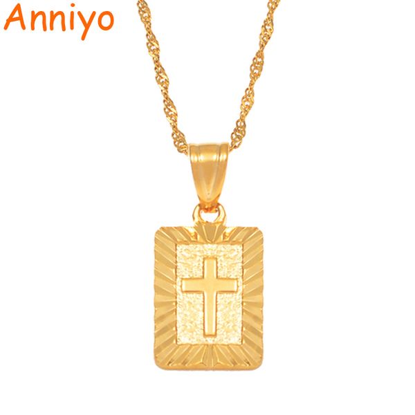 

anniyo christian cross pendants women gold color christianity crucifix classic jewelry charm pendant jesus items gift #087506, Silver