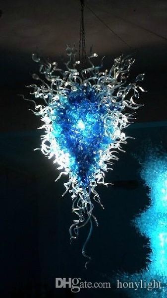 

murano glass blue chandelier art hand blown glass large chandelier for l project living room light energy saving led lights