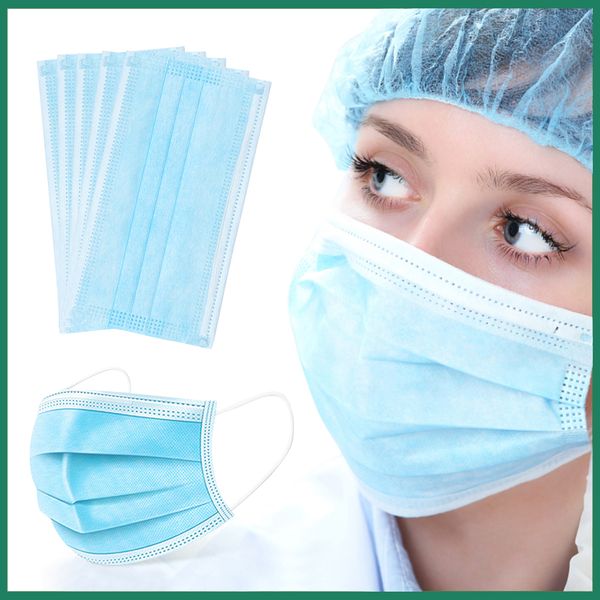 

лучшая трехслойная одноразовая маска антипылевой туман рот муфель mascherine антибактериальные маски для лица дышащая крышка рта дешево