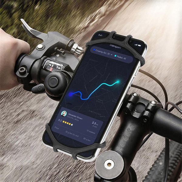 

universal bicycle bike phone holder stand mount bracket handlebar clip stand 360 degrees rotatable for smart mobile cellphone