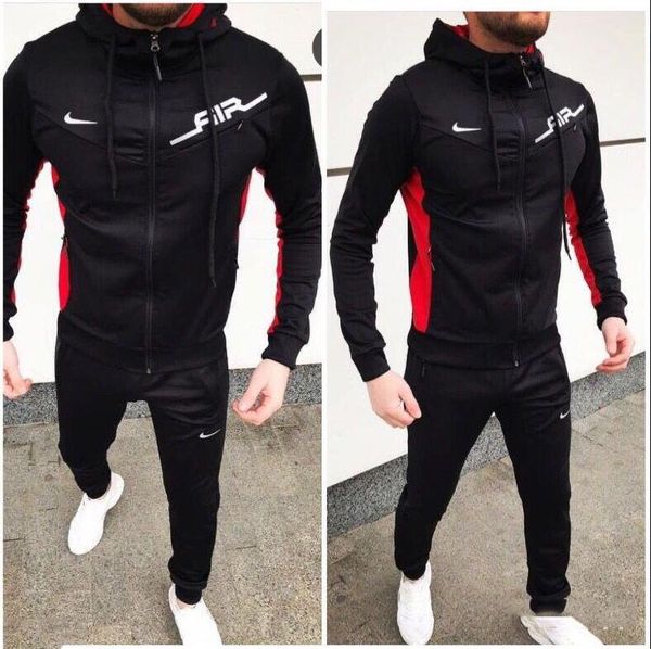 nike blue white and red tracksuit