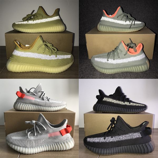

tail light designer sneakers kanye west desert sage marsh flax cinder earth v2 stock x running shoes oversized men sneakers shoes size us 13