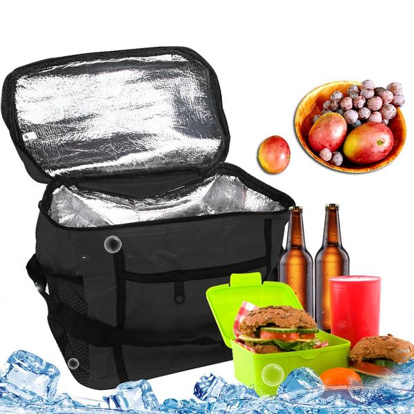 

10l outdoor foldable aluminum foil insulation package ice bag picnic lunch bag folding insulation cooler capacity