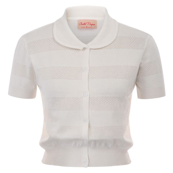 

women short sleeve doll collar jacket ladies clothes solid hollowed-out button placket knitwear cardigan coats roupas femininas, Black;brown
