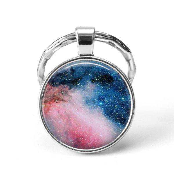

solar system planet galaxy keychain space pendant fashion key chains nebula earth solar eclipse outer sun glass jewelry gift, Slivery;golden