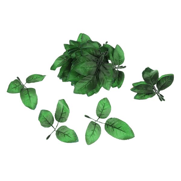 

50 springs leaves artificial silk wedding buttonhole diy type 3