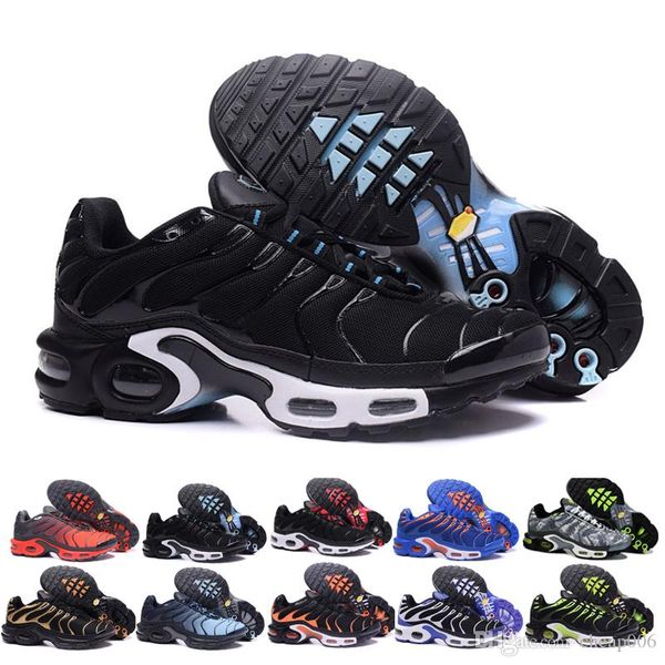 

mens womens shoes rainbow green tn ultra sports requin sneakers shoe caushion running shoes 36-46 a51c0, Black