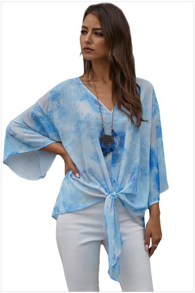 

dhl for pajamas tiedye for ladies pyjama korte sets met ronde hals en tie-dye fitted tie dye shirts grey multi lipper lzwqj, Blue;gray