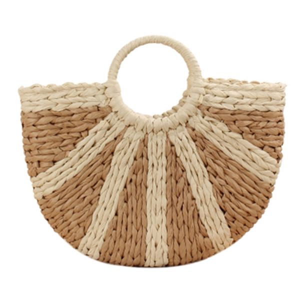 

fashion one-shoulder straw bag mori hand-woven bag casual wild large-capacity beach