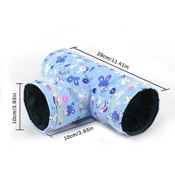 

t-shaped pet hamster tunnels small animals playing tubes toy house toy pet tubes bed nest for rabbits ferrets