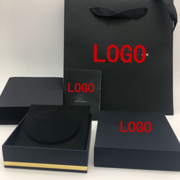 

jewelry original box for jewelry box bags certification sets1, Black;white