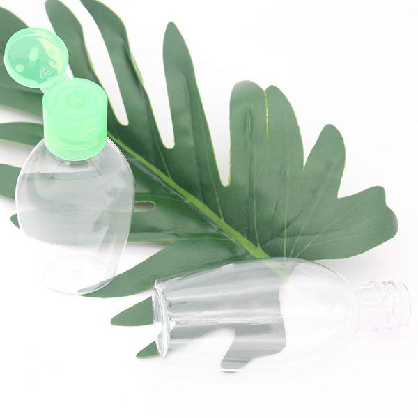

50ml instant hand sanitizer bottle empty hand wash bottles pet plastic bottle for disinfectant with flip cap