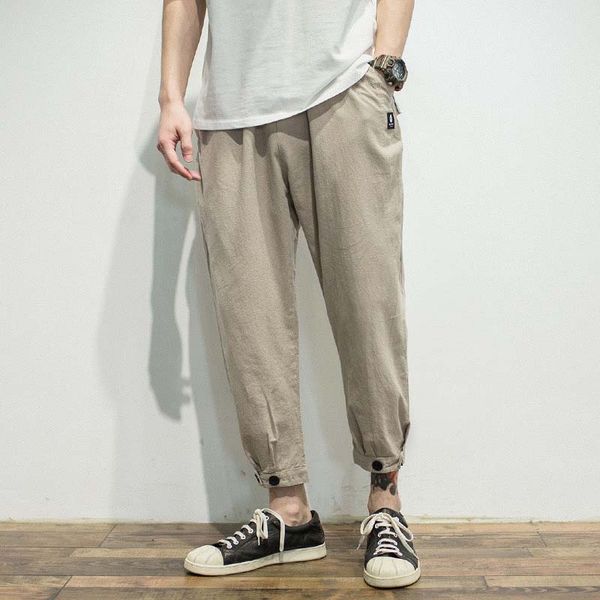 

outdoor 2019 spring autumn hip hop loose elastic waist track cotton trekking hiking camping teenagers pants men joggers trousers, Black;green