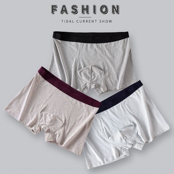 

men's underwear rc cotton modal youth middle waist underwear men's breathable boxer pants cotton boxer pants, Black;white