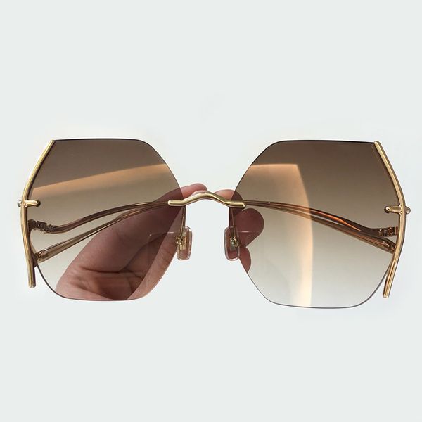 

oval women sunglasses brand designer 2019 female sun glasses with packing box gradient uv400 lens, White;black