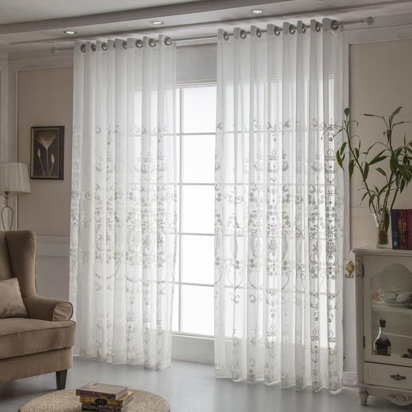 

popular european style embroidery tulles for living dining room bedroom