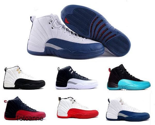 

new 12 j12 basketball shoes women men taxi playoffs gamma blue grey sports new 12 xii shoes