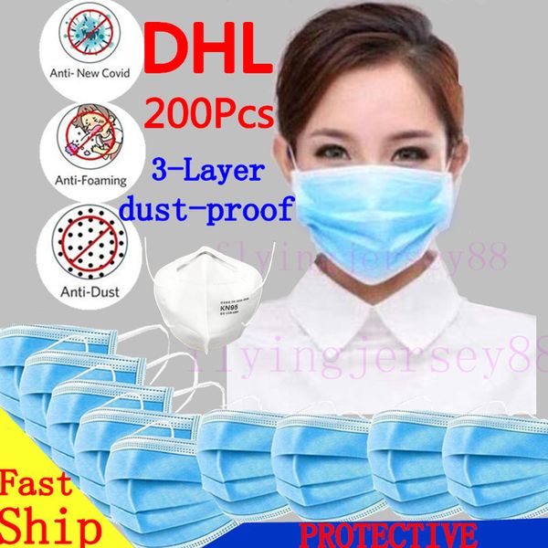 

shipping in stock disposable face masks kn95 mask 3-layer protective mouth cover masks anti-dust dust-proof pm 2.5 filter dustproof