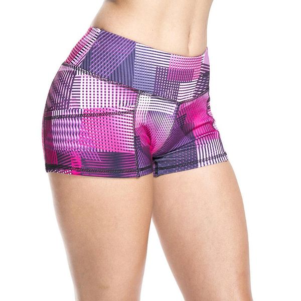 

sagace plus size yoga shorts ladies printed high-waist hip stretch underpants running fitness yoga short sportswear women shorts, White;red