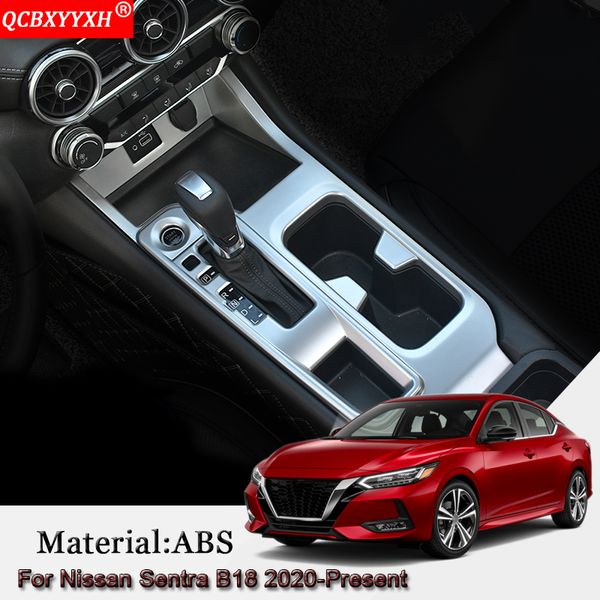 

car styling car interior gear box decorative frames sequins cover sticker accessories fit for sentra b18 2020-present