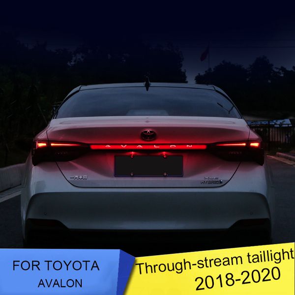 

2018-2020 fortoyota avalon led tail lamp rear lamp + turn signal+brake lamp+rear bumper fog lights through lights car taillight