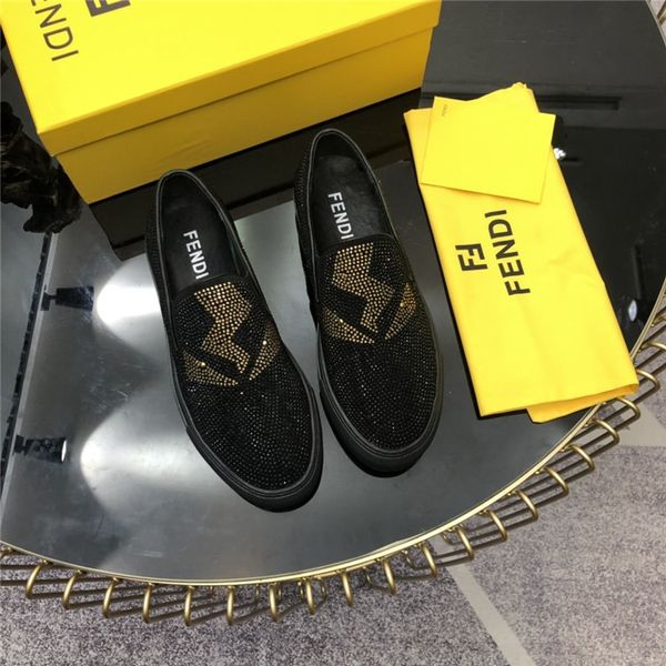 

luxury designshoes a pedal rhinestone loafers wild casual shoes male skull shoes male platform casual shoes fashion sneakers 38-44 a33, Black