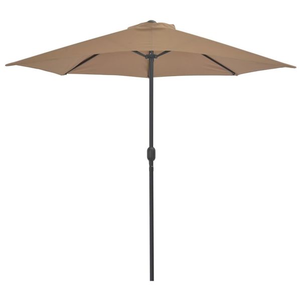

mole aluminum pole balcony umbrella 270x135 cm in half garden sets