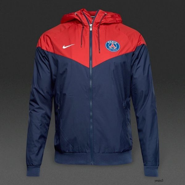 

pairs contrast color design men women windbreaker football club team brand jackets sports coats fashion zipper sportswear, Black;brown