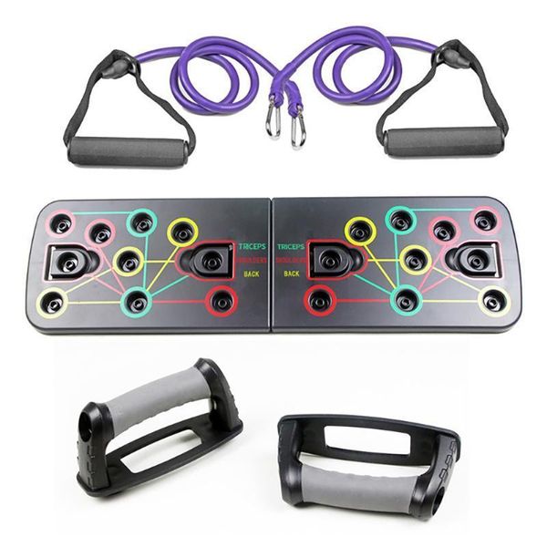 

9 в 1 push up стойка обучение совет кронштейн многофункционального совет складной тренировки упражнение стенды тренажеры для домашнего спорт