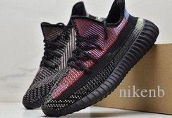 

топ kanye west yecheil yeezreel v2 3m черный красный мужской бег на открытом воздухе флуоресцентный зеленый ботинок v2 gypsophila mesh train