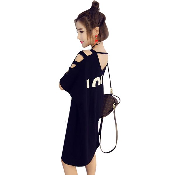 

summer dress 2020 new casual vestidos off shoulder dress korean fashion clothes short-sleeve white dresses for women, Black;gray