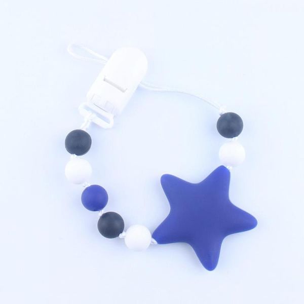 

silicone teether molar baby anti-off chain holder nipples baby chew toys new safe beads pacifier chain pacifier