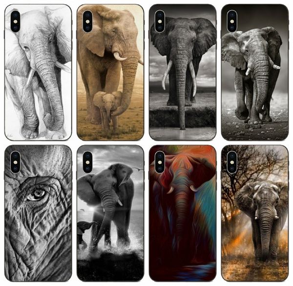 

[tongtrade] vintage elephant wild animals case for iphone 11 pro x xs max 8s 8 7s 7 6s 6 galaxy j4 j6 j8 huawei y6 sony xz premium tpu case