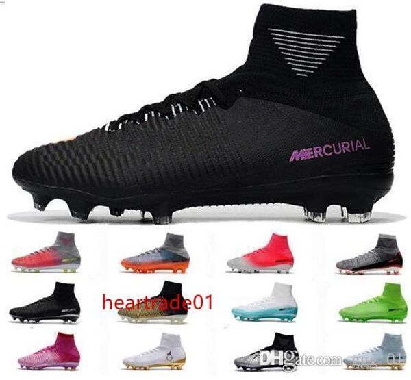 

mercurial new superfly v cr7 fg mens red gray soccer shoes cristiano ronaldo football boots male mercurial champions acc men football shoes