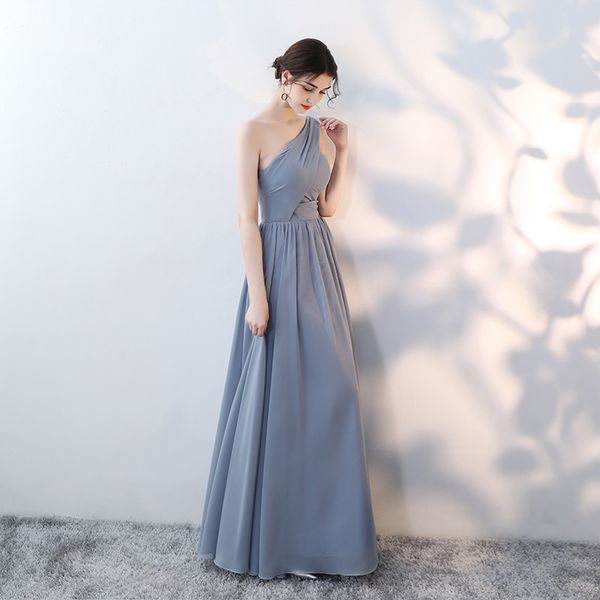 

gray-blue bridesmaid dress long chiffon party prom dresses vestido de festa de casamento dama honra bridesmaid dress s-4xl, Red