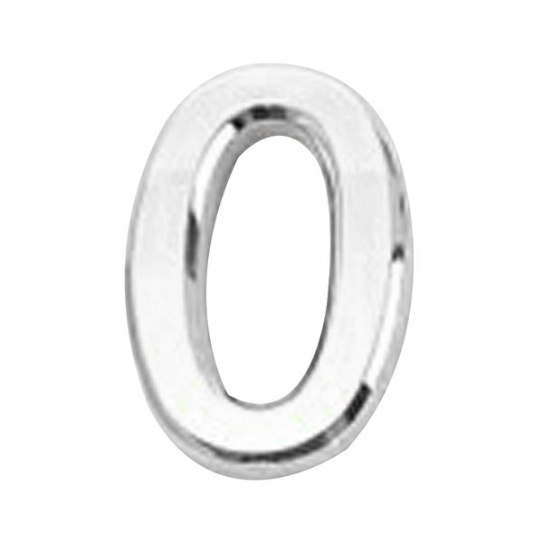 

silver plastic self-adhesive house l door number plate plaque sticky numeric digit 5x3x0.6 cm
