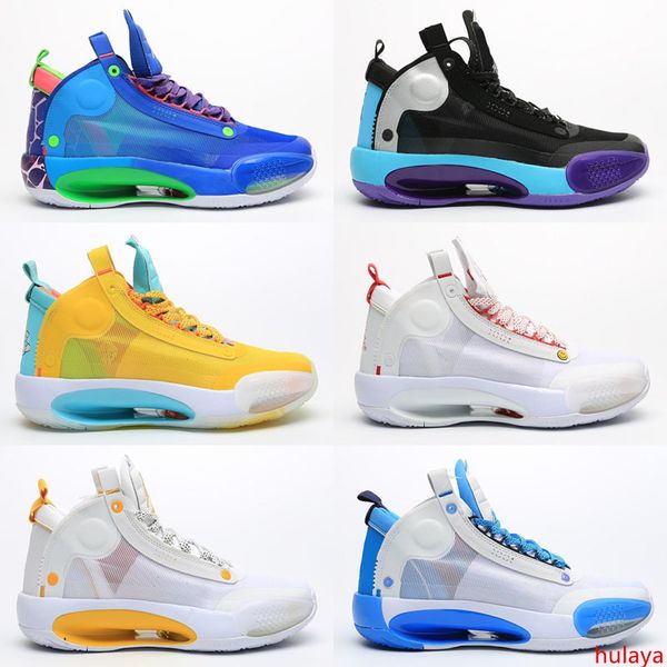

2020 new arrival jumpman 34 blue o snow leopard 34 men basketball shoes xxxiv blue void bred 34 eclipse trainers sports sneaker