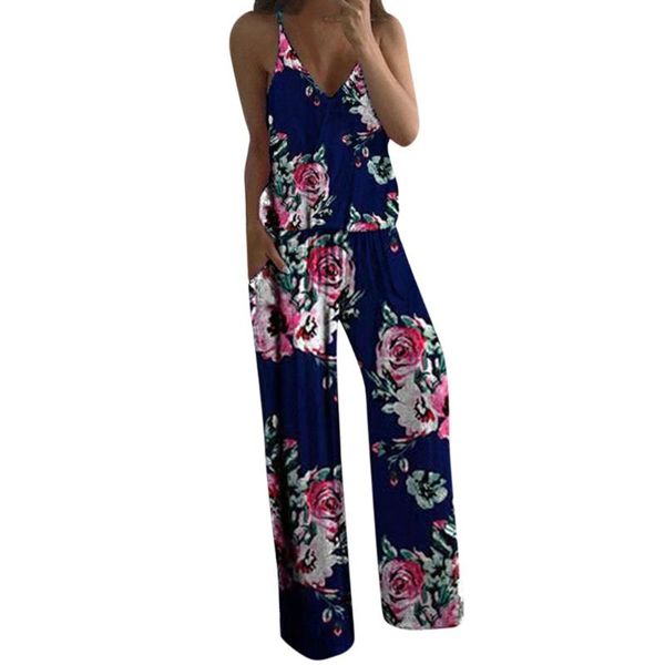 

cover-ups bohemian jumpsuit women wide leg sling bodycon rompers crop trop and pants 2021 summer festival two piece