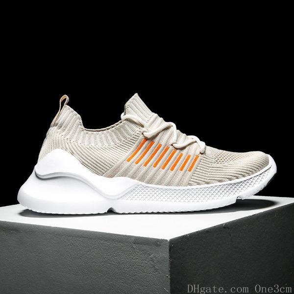 

men breathable socks running shoes black white red khaki fashion mens trainer men athletic sports sneaker size 39-44 style 2