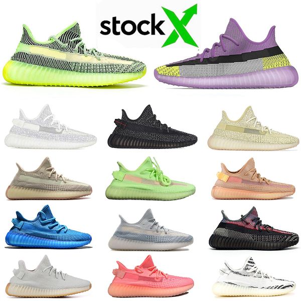 

r new stock x cloud white citrin yecheil running shoes for men women black clay gid static reflective yeehu yeezreel trainers sneakers, White;red