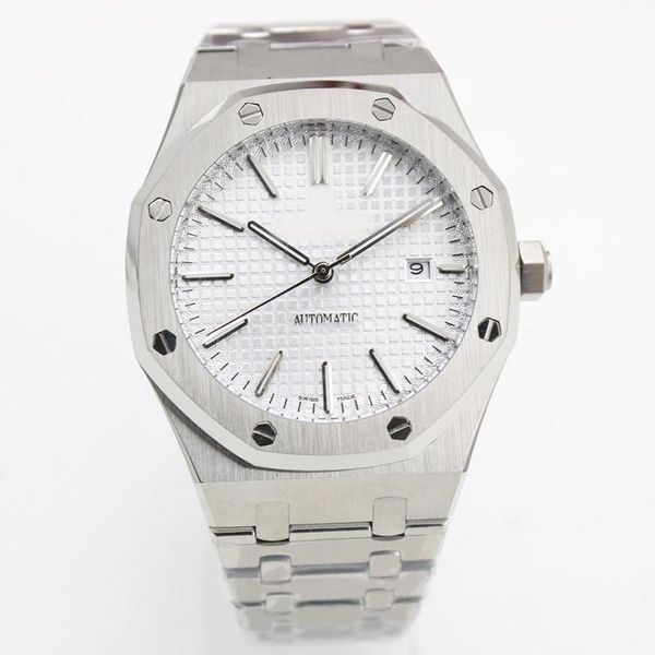 

big sell watch men 42mm automatic machinery watch sweeping movement false watch clock watches new arrival, Slivery;brown