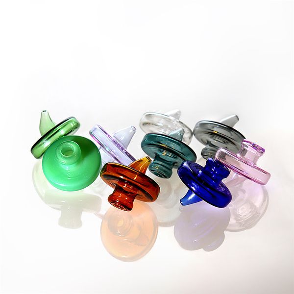 

Цветное стекло Carb Cap для dabber Пузырьковый Carb Cap для скошенной кромки Кварцевые гвозди Banger Стеклянные водяные бонги Dab oil Rigs Курительные принадлежности